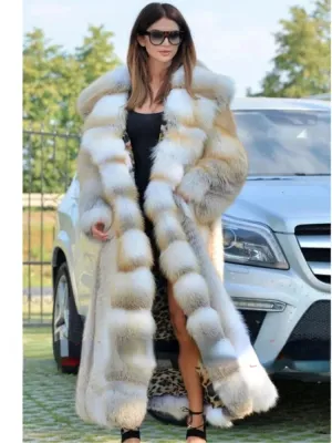 2024 Winter Long Faux Fur Hooded Coat - S-XXXXXL