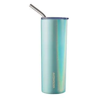 Alcoholder SKNY Slim Insulated Tumbler 590ml Aqua Mist Glitter