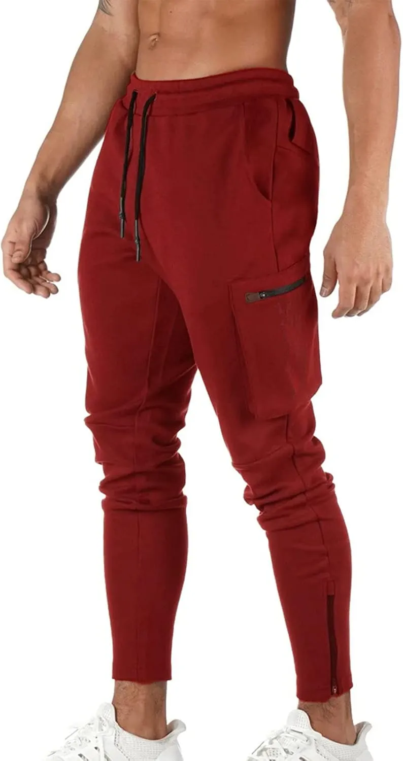 Cargo Pants for Men Relaxed Fit Comfortable Basic Pants Sport Daily Workout Pants Mens Baggy Sweatpants with Pockets