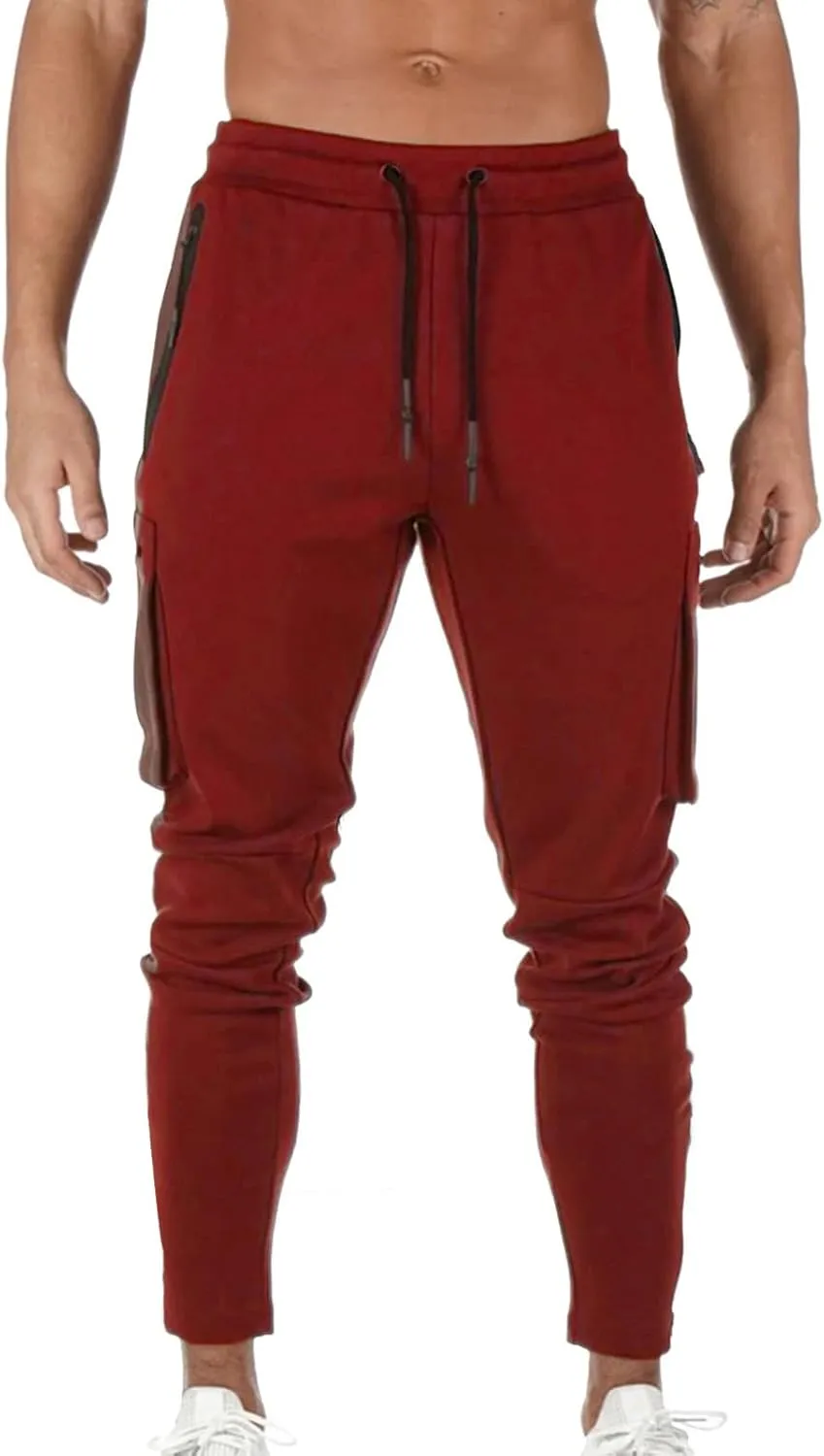 Cargo Pants for Men Relaxed Fit Comfortable Basic Pants Sport Daily Workout Pants Mens Baggy Sweatpants with Pockets