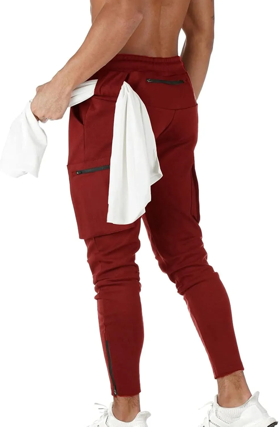 Cargo Pants for Men Relaxed Fit Comfortable Basic Pants Sport Daily Workout Pants Mens Baggy Sweatpants with Pockets