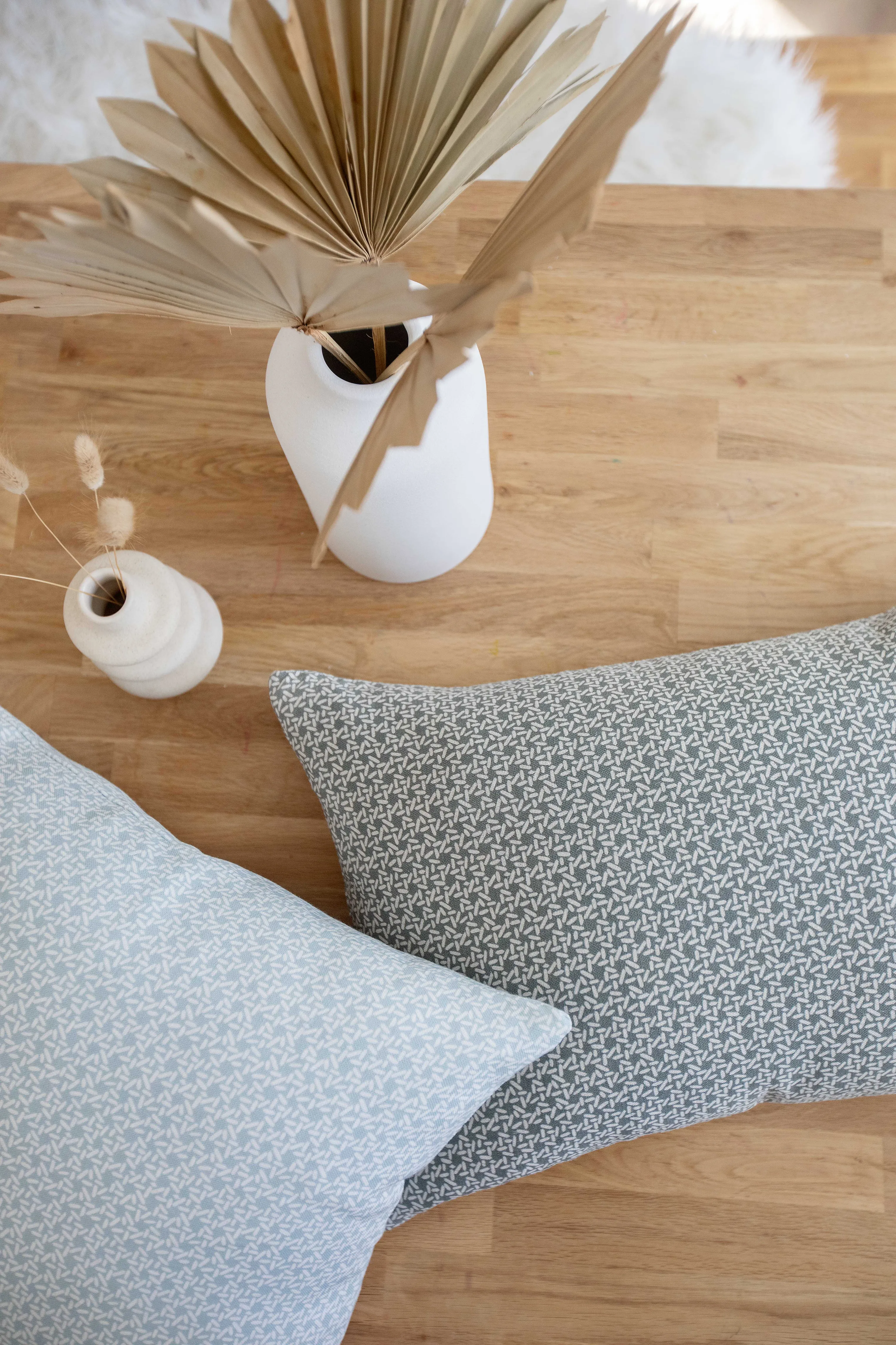 Carolina Rice Pillow in Chambray