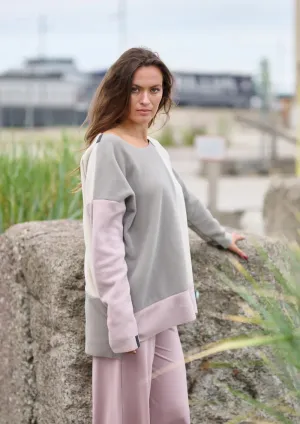 HSCPH Patch Sweater Nude/Elephant