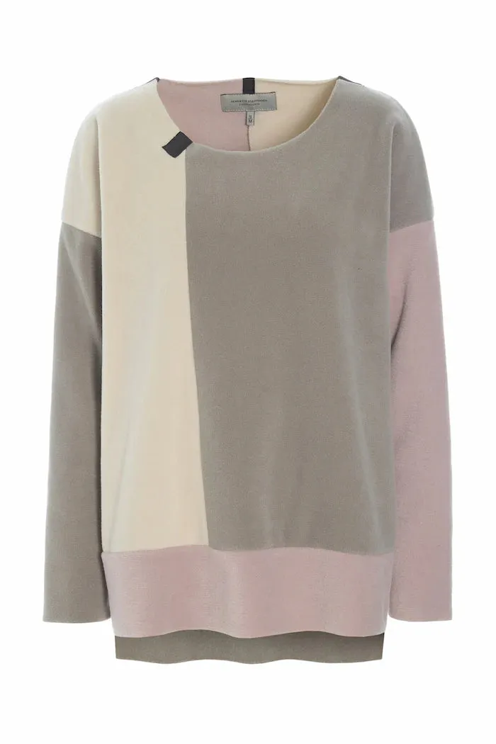 HSCPH Patch Sweater Nude/Elephant