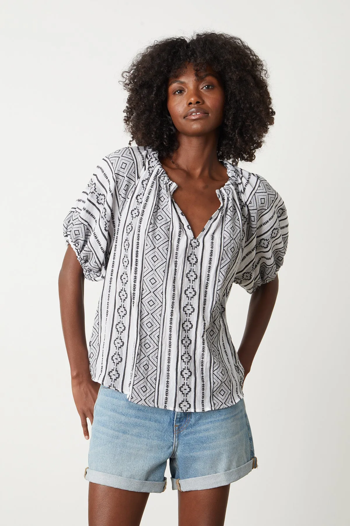 KIMMY JACQUARD BOHO TOP