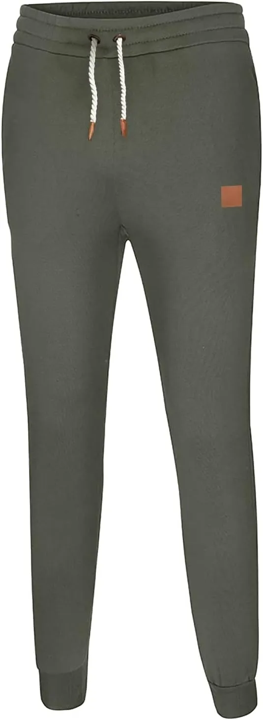 Men's Cargo Sweatpants Sports Outdoor Trousers Mens Active Fleece Athletic Sweatpant Basic Running Drawstring Joggers