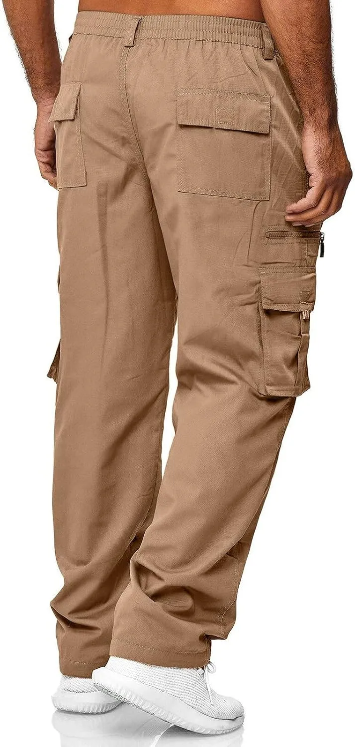 Mens Sweatpants Training Thigh Mesh Gym Jogger Pants with Zipper Pockets Men Pants Casual Fashion Joggers Comfortable