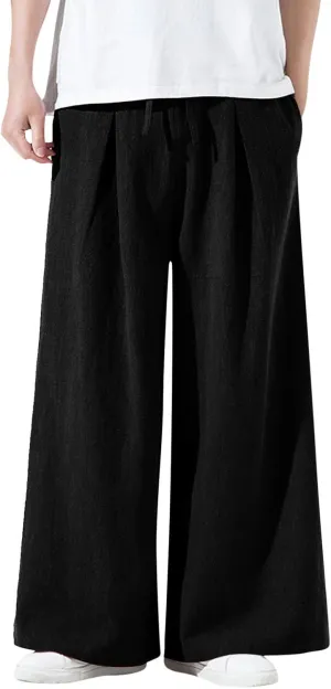 Mens Sweatpants with Pockets Big and Tall Thick Fleece Joggers Loose Sport Long Trousers Male Casual Warm Sweatpants