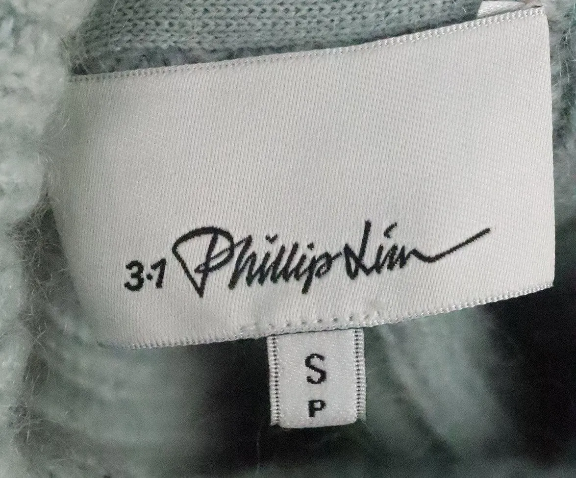 Phillip Lim Cropped Mint Wool Sweater sz 6