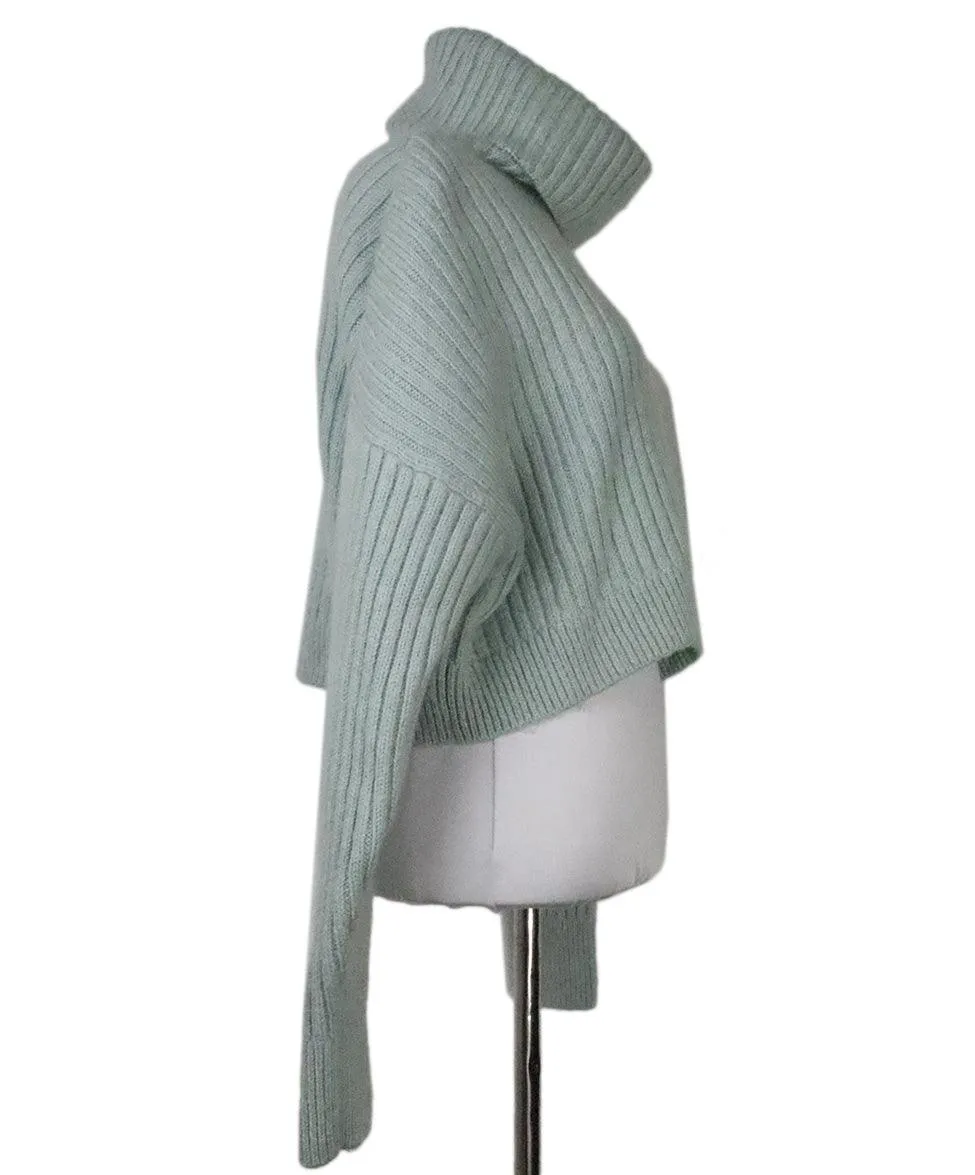 Phillip Lim Cropped Mint Wool Sweater sz 6