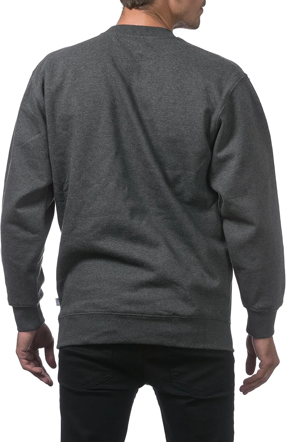 Pro Club Men's Plain Blank Crew Neck Fleece Pullover Sweater (9oz)