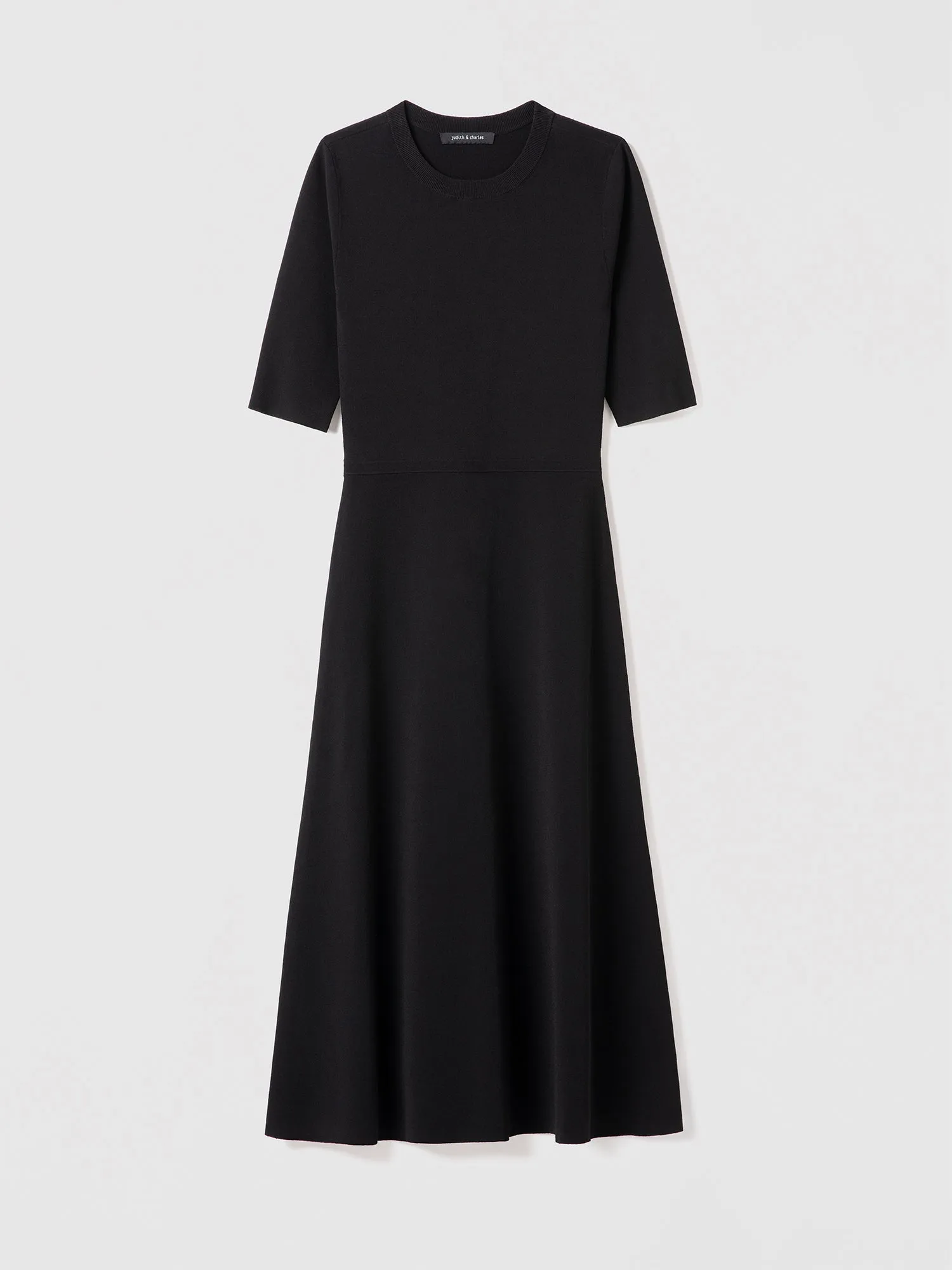 Ribbed knitted dress