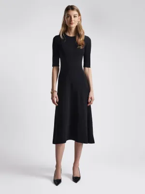 Ribbed knitted dress