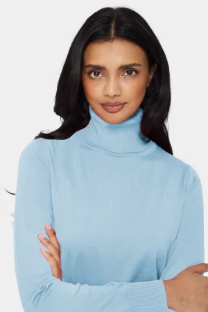 *SALE* Kaffe Roll Neck Sweater - Celestial Blue