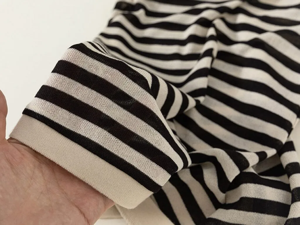 Sandy Striped Knitted Sleeveless Dress