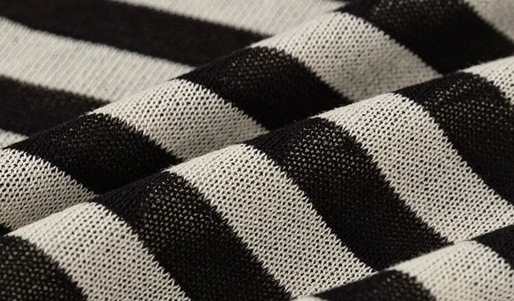 Sandy Striped Knitted Sleeveless Dress