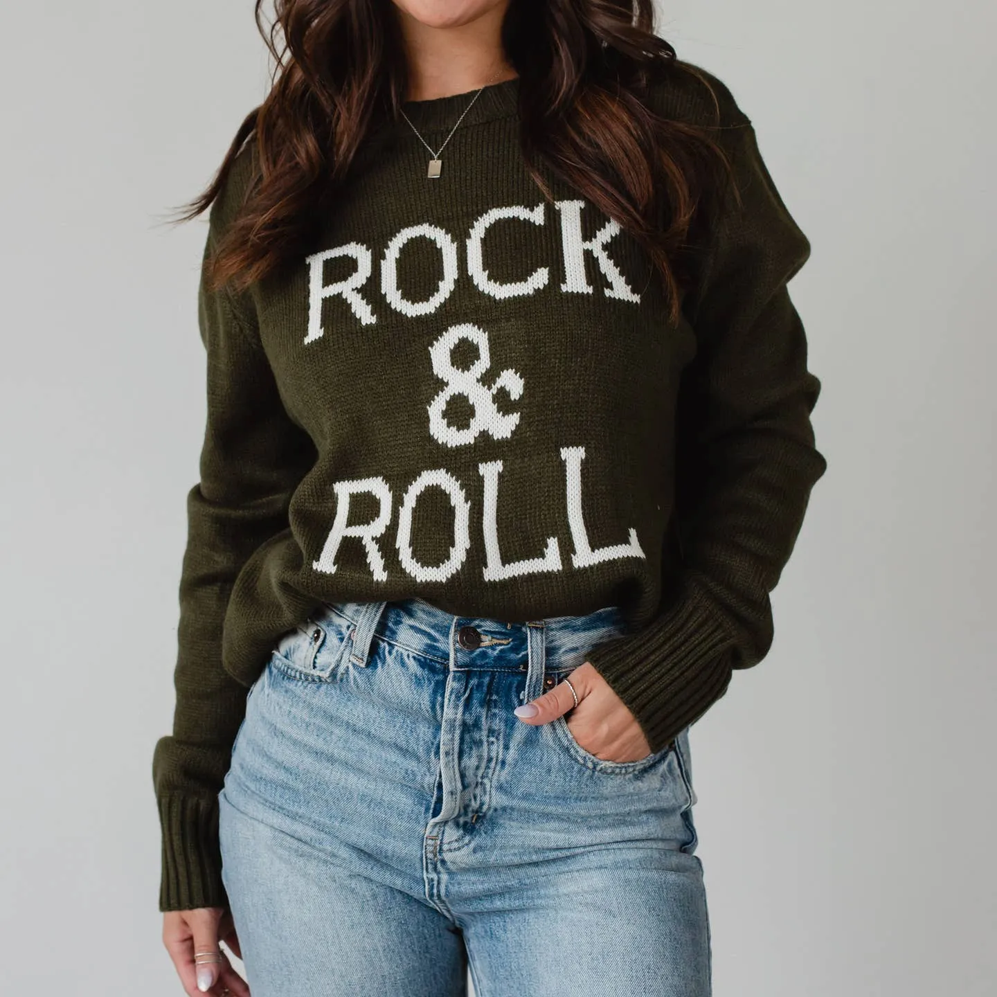 Sweater | Rock & Roll | Olive
