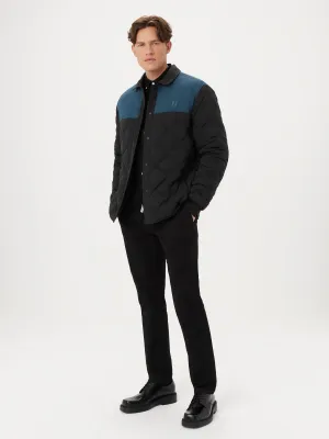 The Skyline Point Collar Jacket in Washed Black