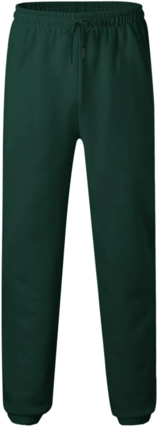 Vickyleb Cargo Pants for Men Joggers,Men's Slim Fit Fleece Pants Winter Big and Tall Baggy Jogger Sweatpants