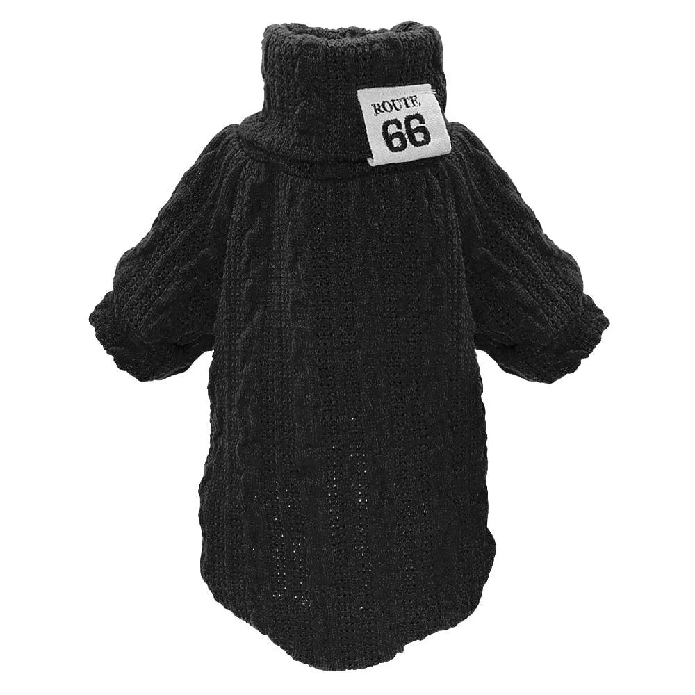 Warm Wool Knitted Turtleneck Cat Sweater