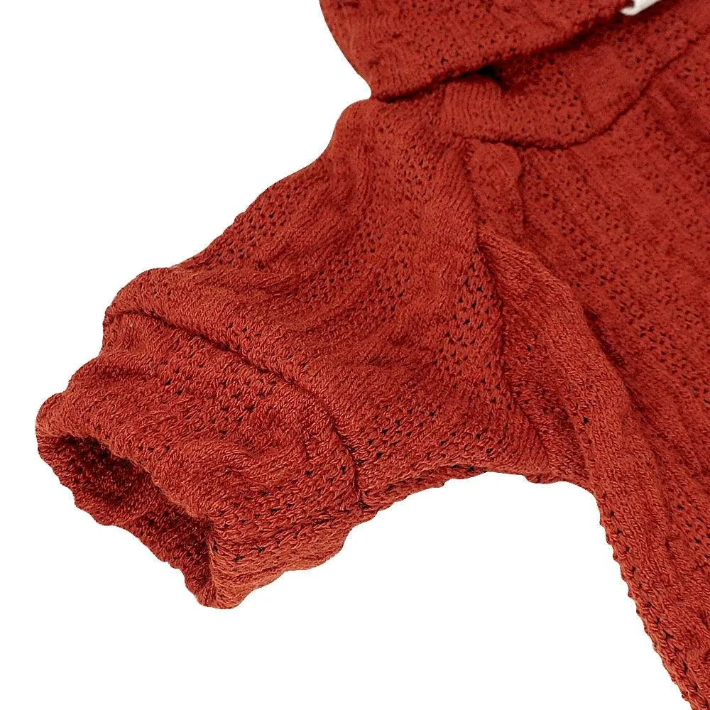 Warm Wool Knitted Turtleneck Cat Sweater