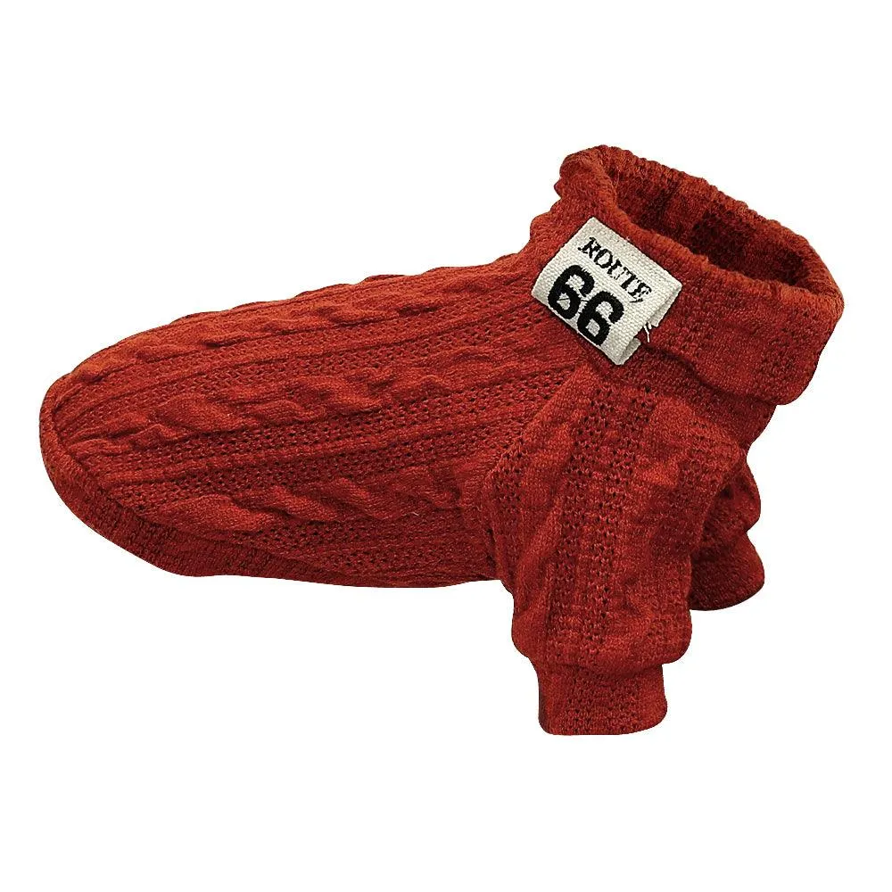 Warm Wool Knitted Turtleneck Cat Sweater